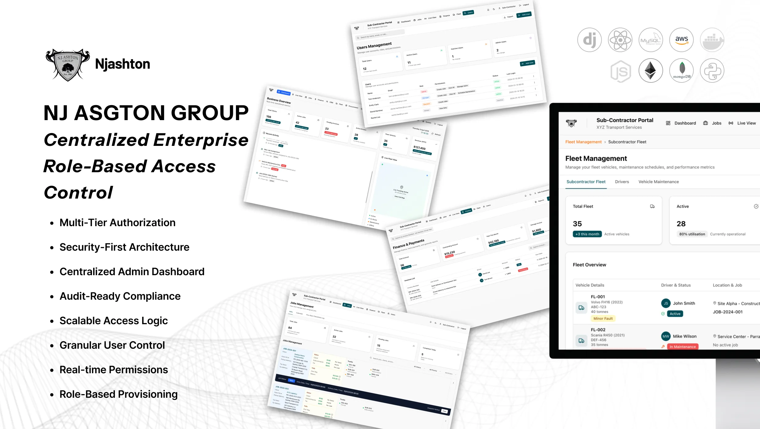 NJ Ashton: Enterprise CRM & Logistics